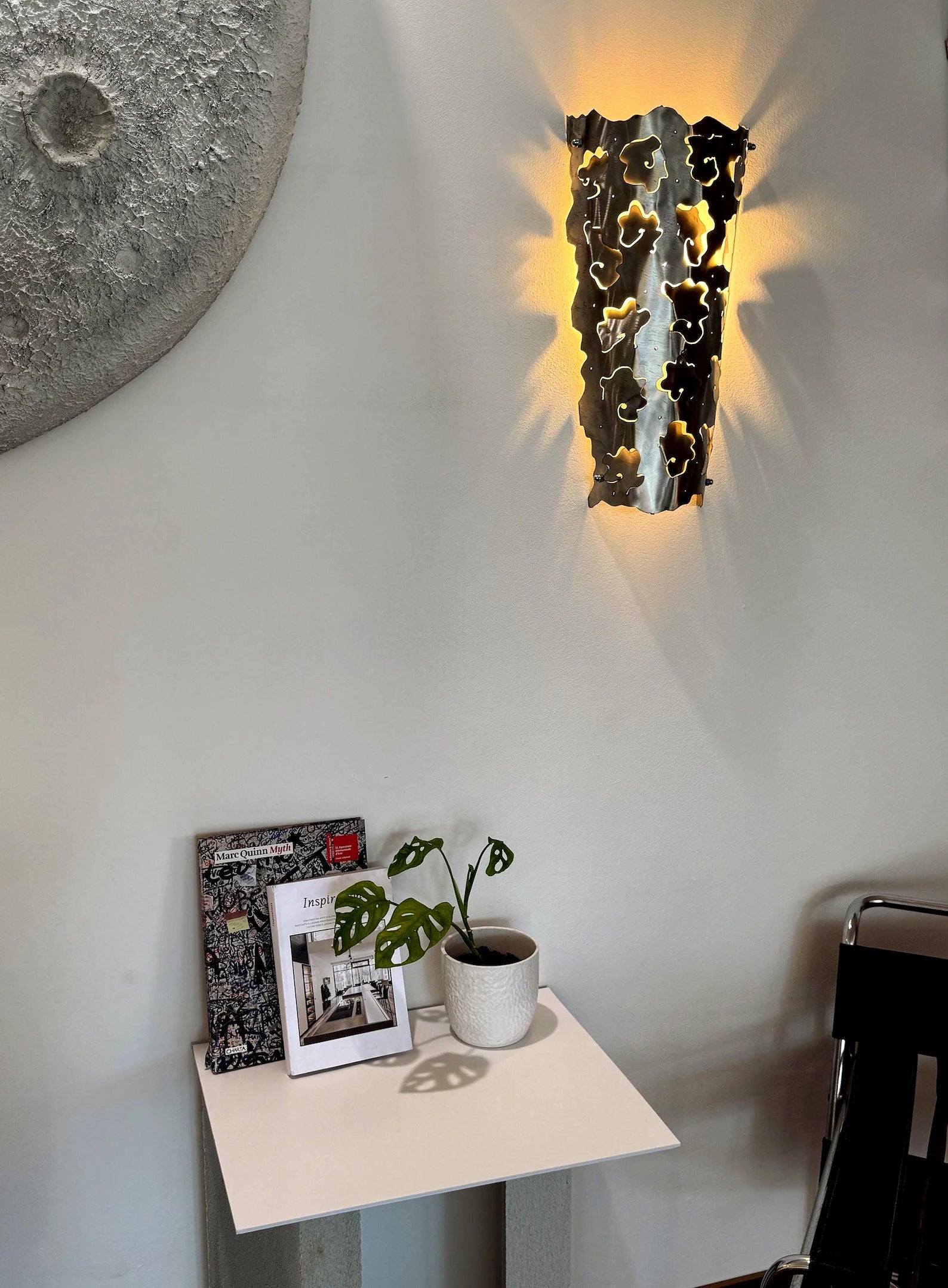 Silver Wall Sconce